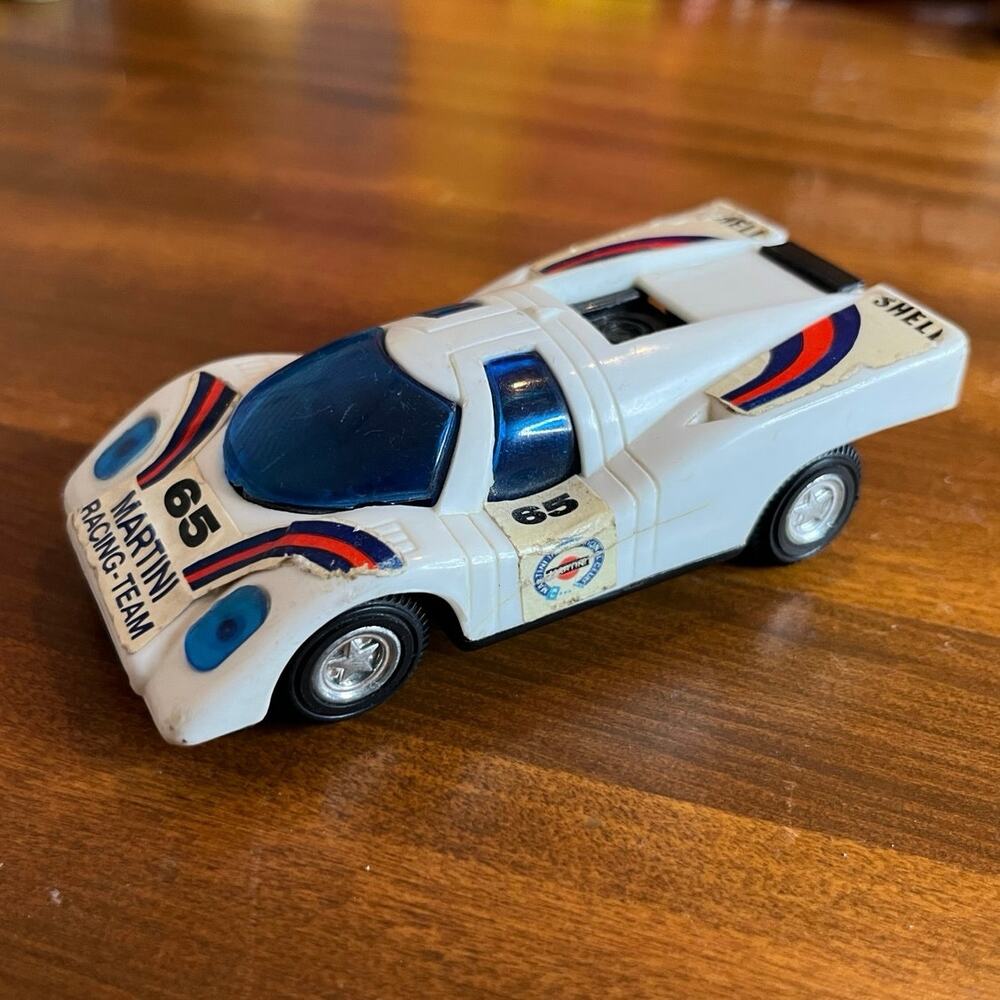 Vintage Pull Back Racers Car #65 Martini Racing‎ Team Toy Race Car